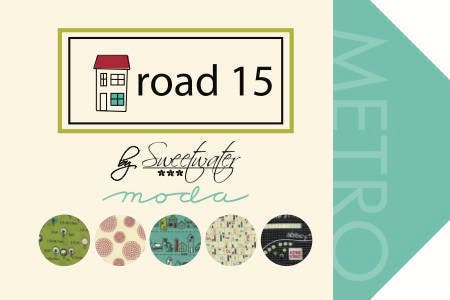 Road 15 City Park in Vanilla, Sweetwater, Moda Fabrics, 100% Cotton Fabric, 5523 11