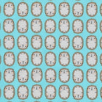 Suzy's Minis 2 Hedgehogs in Aqua, Suzy Ultman, Robert Kaufman Fabrics, 100% Cotton Fabric, ASD-17218-70 AQUA