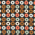Suzy's Minis 2 Donuts in Black, Suzy Ultman, Robert Kaufman Fabrics, 100% Cotton Fabric, ASD-17217-2 BLACK