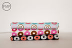 Suzy's Minis 2 Donuts in Aqua, Suzy Ultman, Robert Kaufman Fabrics, 100% Cotton Fabric, ASD-17217-70 AQUA