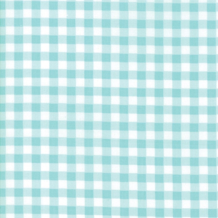 LAST PIECE Fat Quarter Vintage Holiday Plaid in Aqua, Bonnie and Camille, 100% Cotton, Moda Fabrics, 55164 13