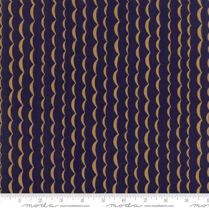 17-Inch Remnant Yucatan Wave in Night Sky, Annie Brady, 100% Cotton, Moda Fabrics, 16715 21
