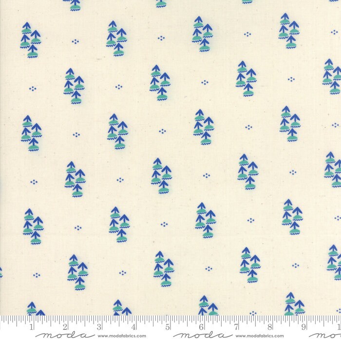 Yucatan Flower Ditsy in Caribbean Sandbar, Annie Brady, 100% Cotton, Moda Fabrics, 16714 11