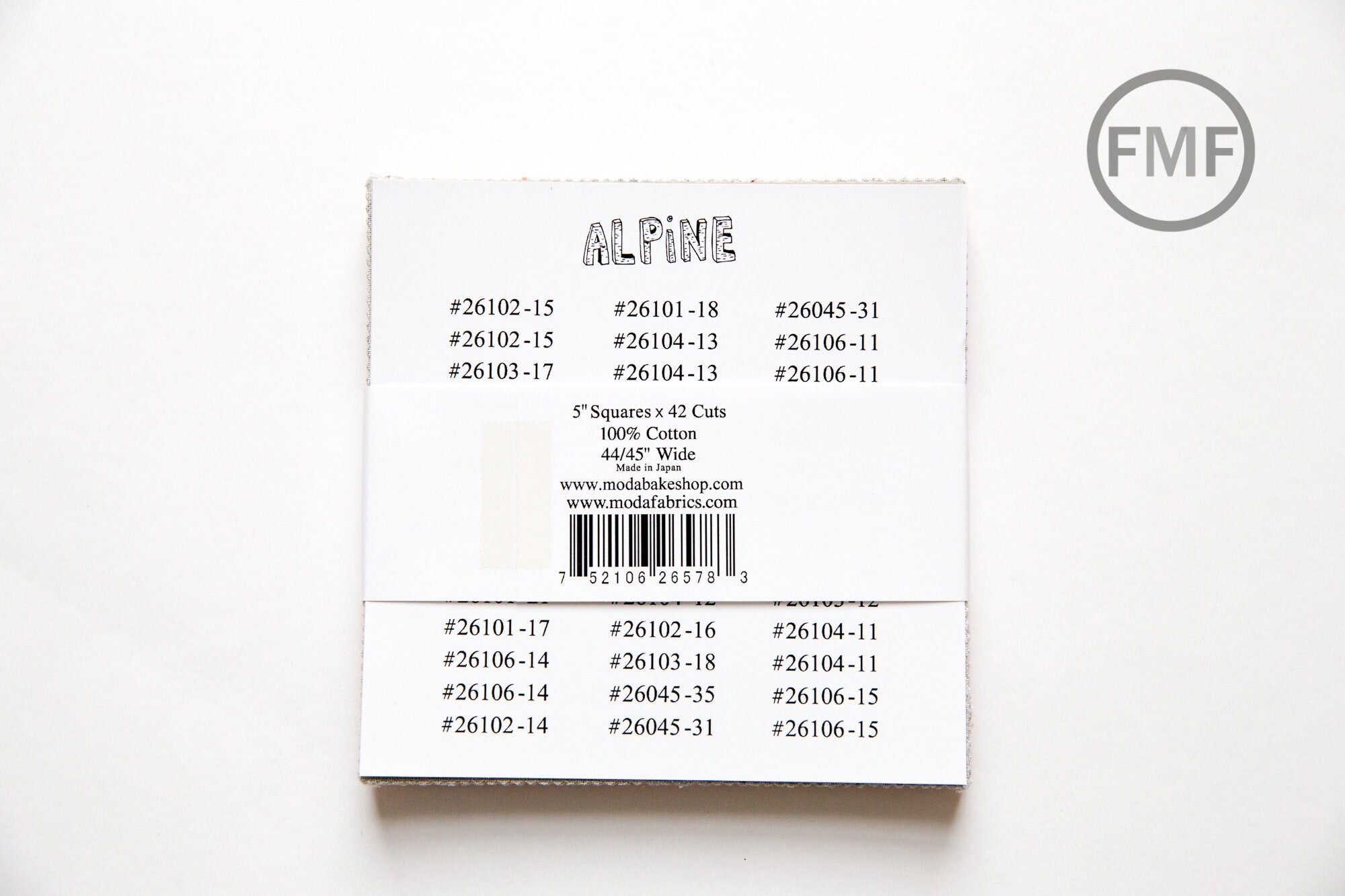 Alpine Charm Pack, Erin Michael, Moda Fabrics, Pre-Cut Five-Inch Fabric Squares, 26100PP