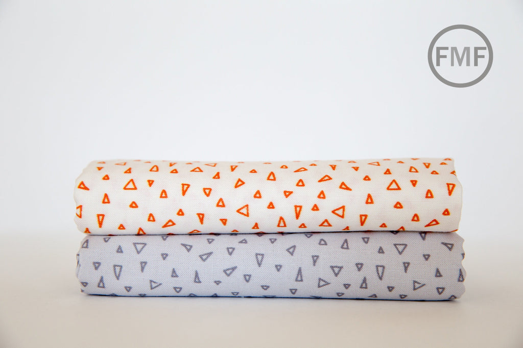 On the Lighter Side Confetti in Orange, Studio RK, Robert Kaufman Fabrics, 100% Cotton Fabric, SRKD-18496-8 ORANGE