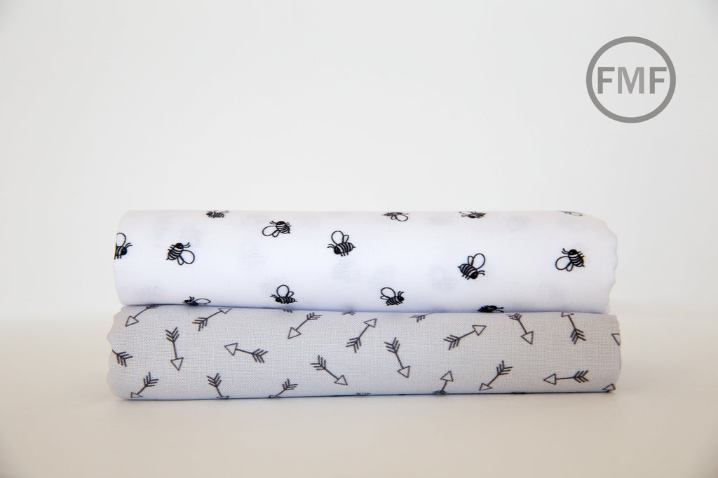 On the Lighter Side Arrows in Silver, Studio RK, Robert Kaufman Fabrics, 100% Cotton Fabric, SRKD-18497-186 SILVER