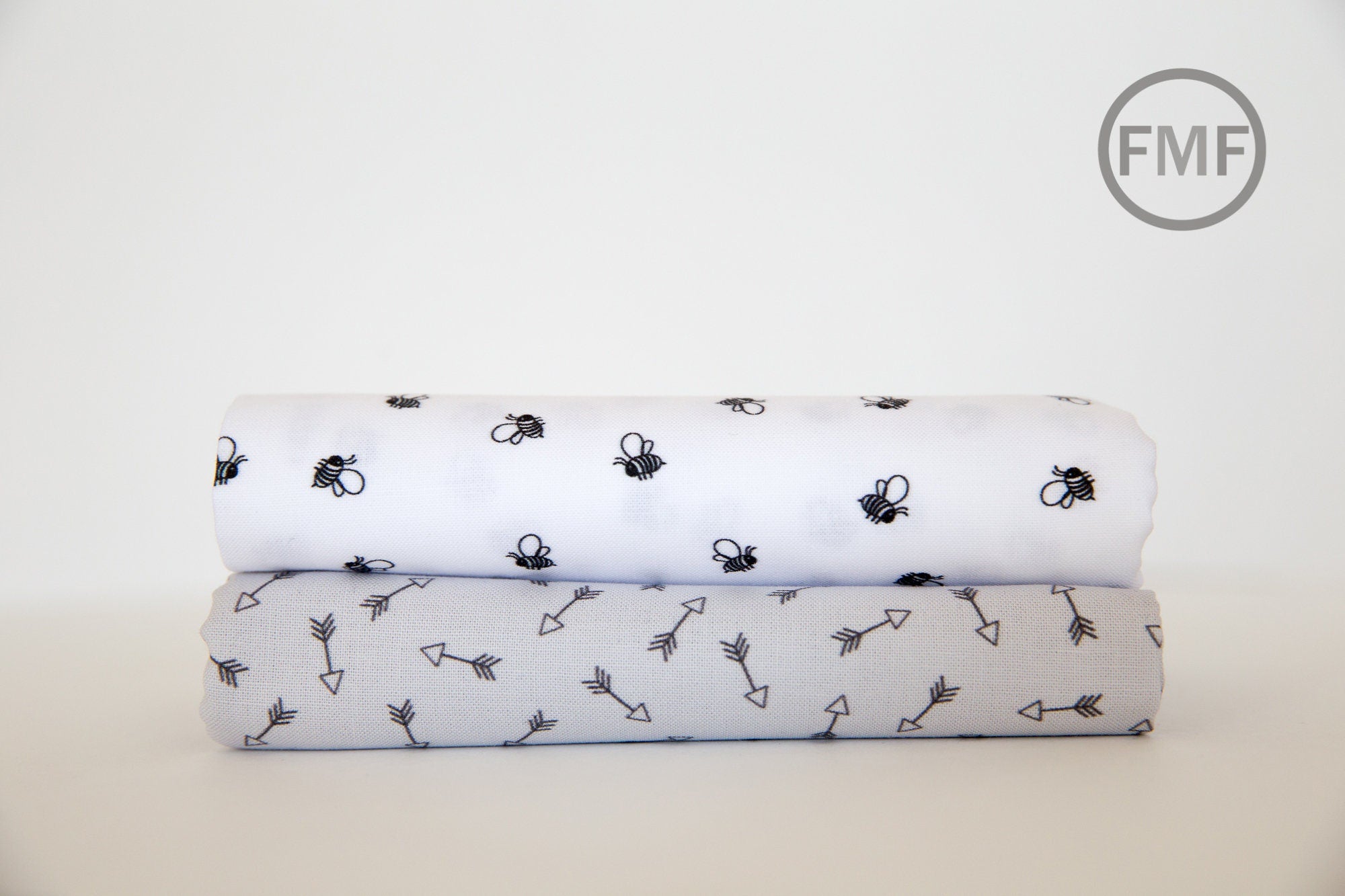 On the Lighter Side Arrows in Silver, Studio RK, Robert Kaufman Fabrics, 100% Cotton Fabric, SRKD-18497-186 SILVER