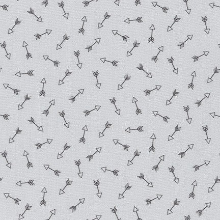 On the Lighter Side Arrows in Silver, Studio RK, Robert Kaufman Fabrics, 100% Cotton Fabric, SRKD-18497-186 SILVER