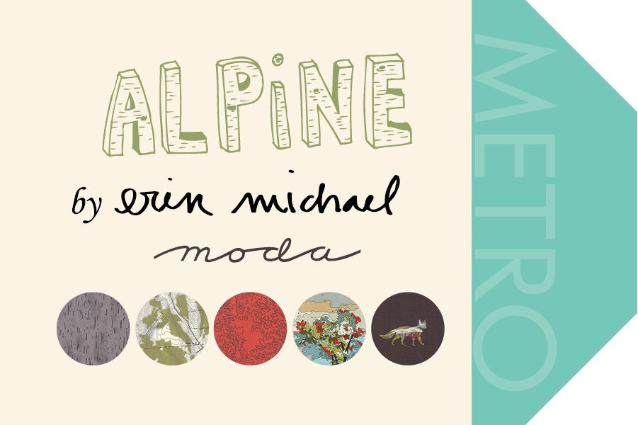 Alpine Painter's Palette in Earth, Erin Michael, 100% Cotton, Moda Fabrics, 26095 17