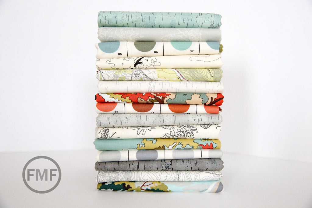 Alpine Painter's Palette in Earth, Erin Michael, 100% Cotton, Moda Fabrics, 26095 17
