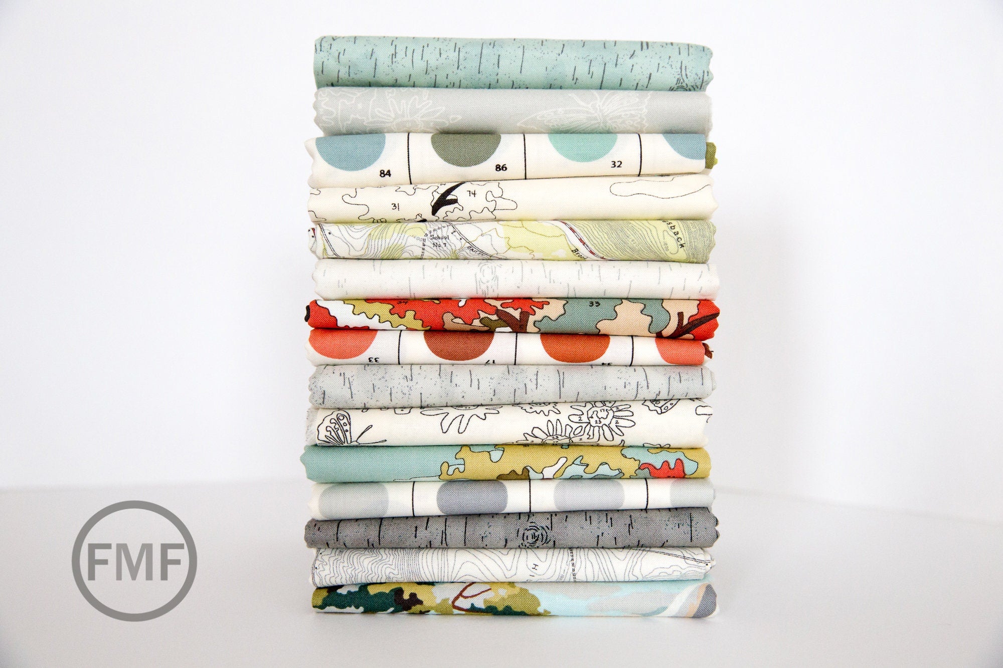 Alpine Painter's Palette in Earth, Erin Michael, 100% Cotton, Moda Fabrics, 26095 17