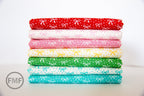 Best Friends Forever Just a Pretty Bow in White and Aqua, Stacy Iest Hsu, 100% Cotton Fabric, Moda Fabrics, 20627 24