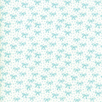 Best Friends Forever Just a Pretty Bow in White and Aqua, Stacy Iest Hsu, 100% Cotton Fabric, Moda Fabrics, 20627 24