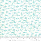 Best Friends Forever Just a Pretty Bow in White and Aqua, Stacy Iest Hsu, 100% Cotton Fabric, Moda Fabrics, 20627 24