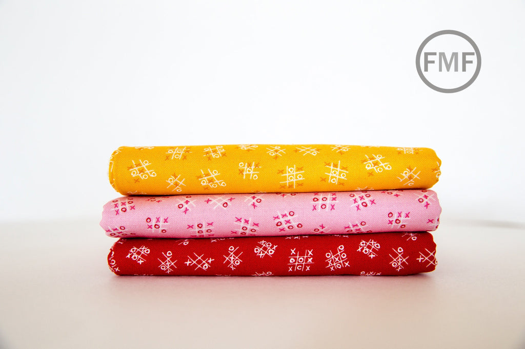 Best Friends Forever Tic Tac Toe in Pink, Stacy Iest Hsu, 100% Cotton Fabric, Moda Fabrics, 20628 12