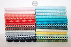 Uppercase Circular Logic Halftone in Turquoise, Janine Vangool, Windham Fabrics, 100% Cotton Fabric, 50944-2