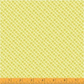 Uppercase Circular Logic Halftone in Mustard, Janine Vangool, Windham Fabrics, 100% Cotton Fabric, 50944-4
