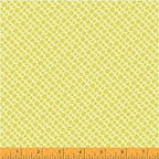 Uppercase Circular Logic Halftone in Mustard, Janine Vangool, Windham Fabrics, 100% Cotton Fabric, 50944-4