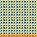 27-Inch End of Bolt Remnant Uppercase Circular Logic Registration in Mustard, Janine Vangool, Windham Fabrics, 100% Cotton Fabric, 50946-4