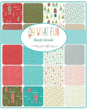 Load image into Gallery viewer, Oh What Fun Words in Blue Spruce, Sandy Gervais, 100% Cotton Fabric, Moda Fabrics, 17992 14
