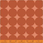 Uppercase Circular Logic Loupe in Tomato, Janine Vangool, Windham Fabrics, 100% Cotton Fabric, 50945-1