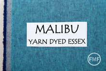Load image into Gallery viewer, 19-Inch Remnant MALIBU Yarn Dyed Essex, Linen and Cotton Blend Fabric, E064-494 MALIBU
