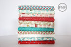 Oh What Fun Words in Blue Spruce, Sandy Gervais, 100% Cotton Fabric, Moda Fabrics, 17992 14