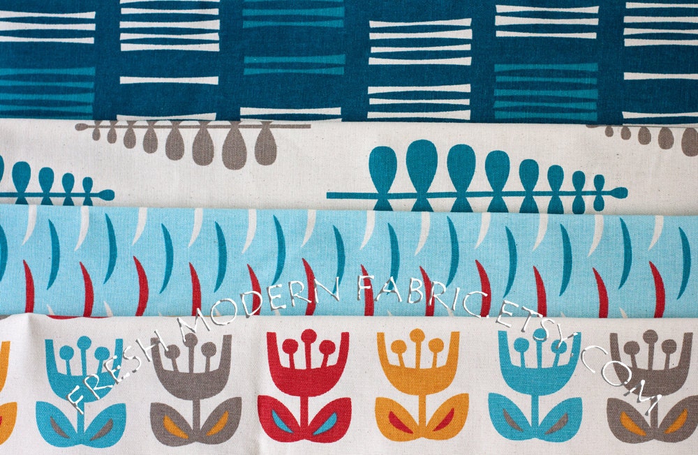 LAST PIECE Fat Quarter Skiff, Dawn Colorway, Home Dec Weight Cotton Canvas, Outside Oslo by Jessica Jones for The Needle Shop