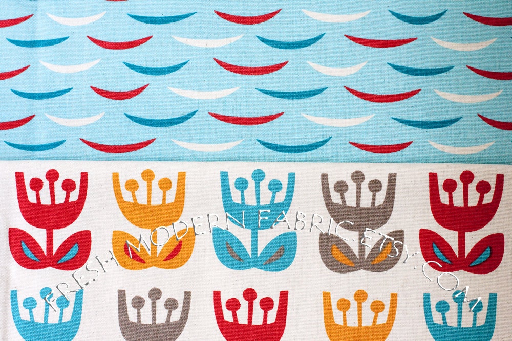 LAST PIECE Fat Quarter Skiff, Dawn Colorway, Home Dec Weight Cotton Canvas, Outside Oslo by Jessica Jones for The Needle Shop