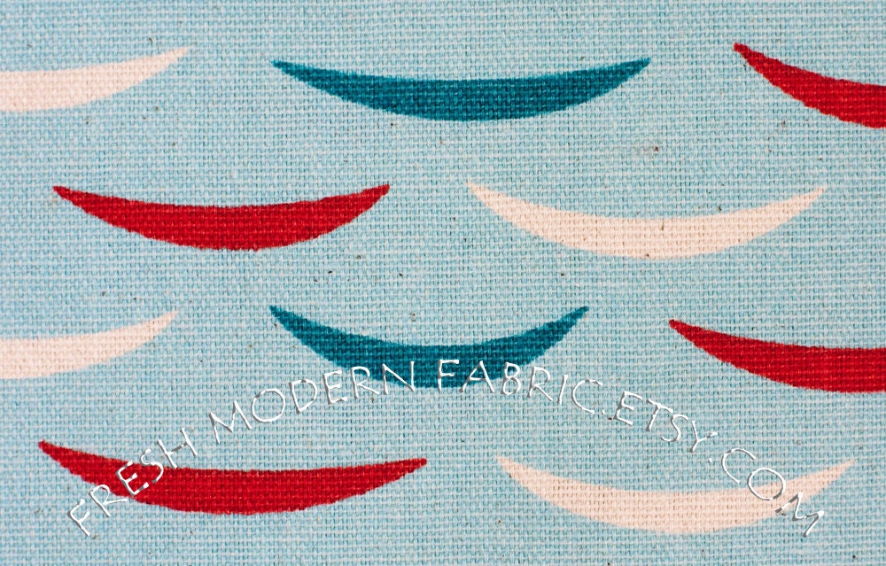 LAST PIECE Fat Quarter Skiff, Dawn Colorway, Home Dec Weight Cotton Canvas, Outside Oslo by Jessica Jones for The Needle Shop