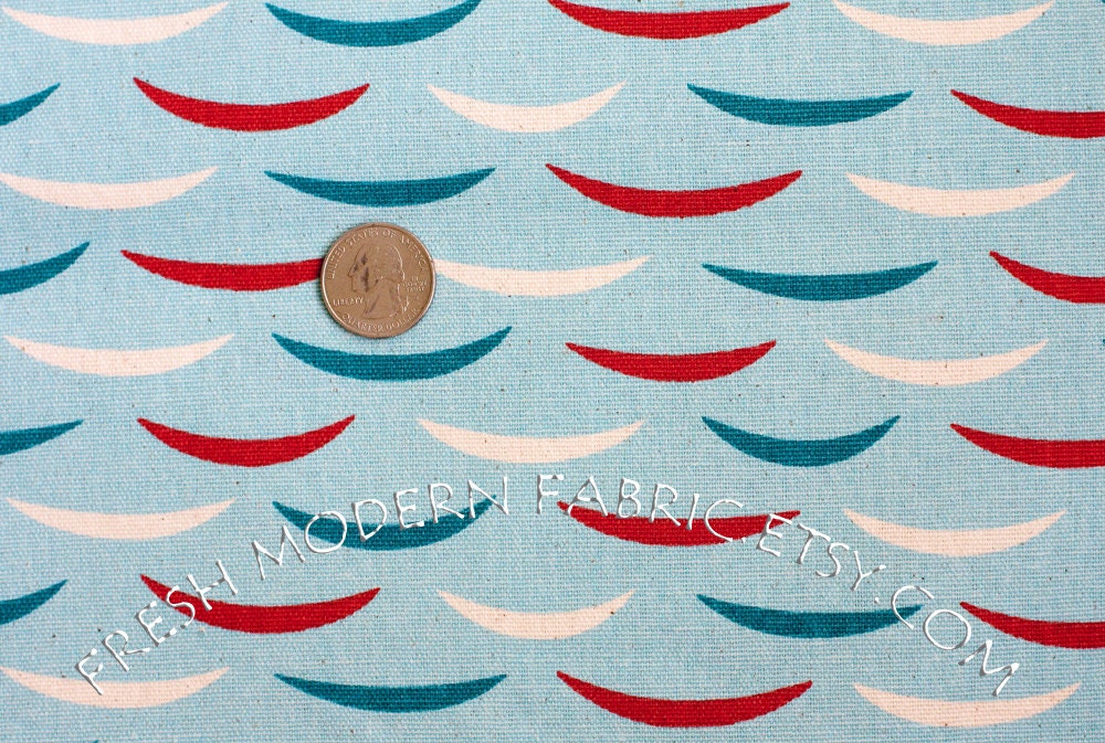 LAST PIECE Fat Quarter Skiff, Dawn Colorway, Home Dec Weight Cotton Canvas, Outside Oslo by Jessica Jones for The Needle Shop