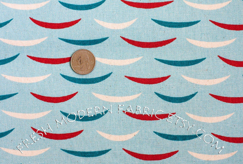 LAST PIECE Fat Quarter Skiff, Dawn Colorway, Home Dec Weight Cotton Canvas, Outside Oslo by Jessica Jones for The Needle Shop