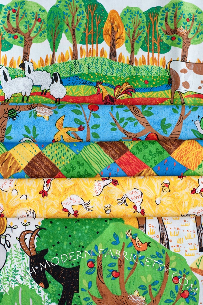 Pasture, Farm Out, P&B Textiles, 100% Cotton Fabric