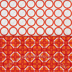 Metro Living Circles in Carrot, Robert Kaufman, 100% Cotton Fabric