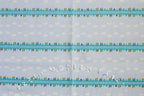 Toy Poodle House Stripe in Pale Blue, Kinkame for Clothworks, Oxford Cotton Fabric