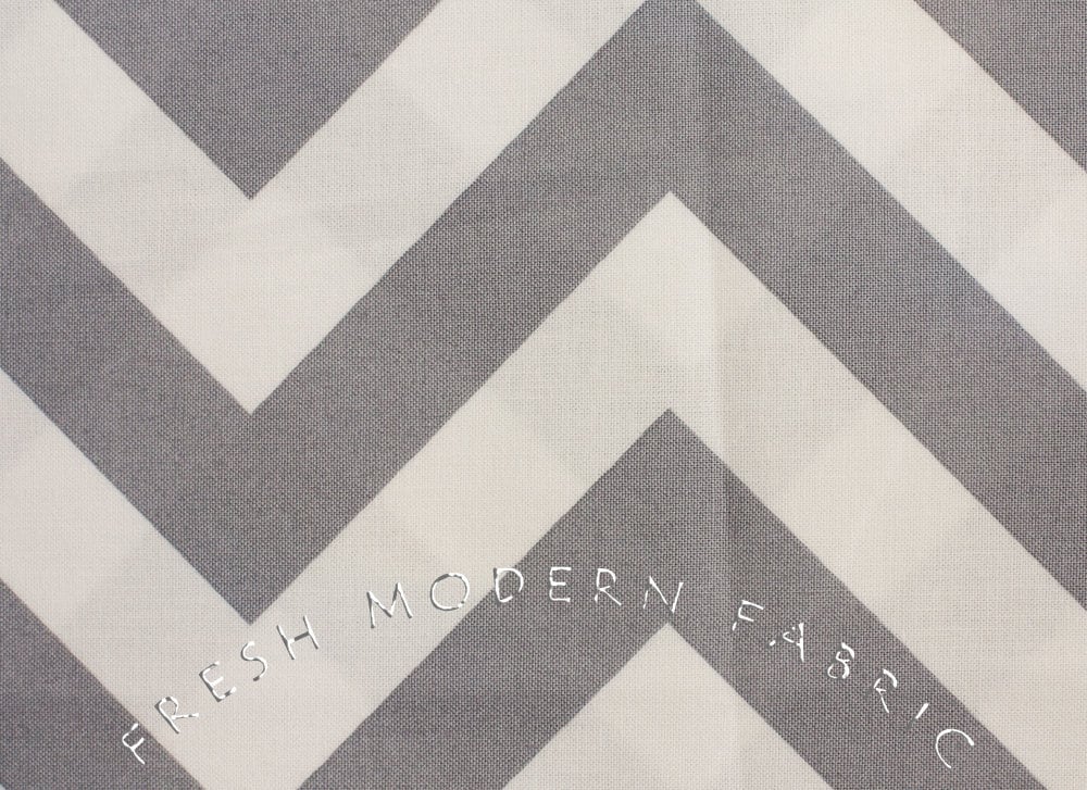 Half Moon Modern Zig Zag in Steel, Moda Fabrics, 100% Cotton Fabric, 32349-21