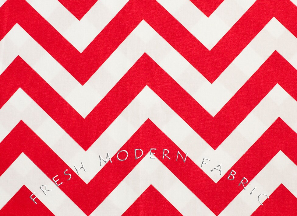 Half Moon Modern Zig Zag in Ruby, Moda Fabrics, 100% Cotton Fabric, 32349-15
