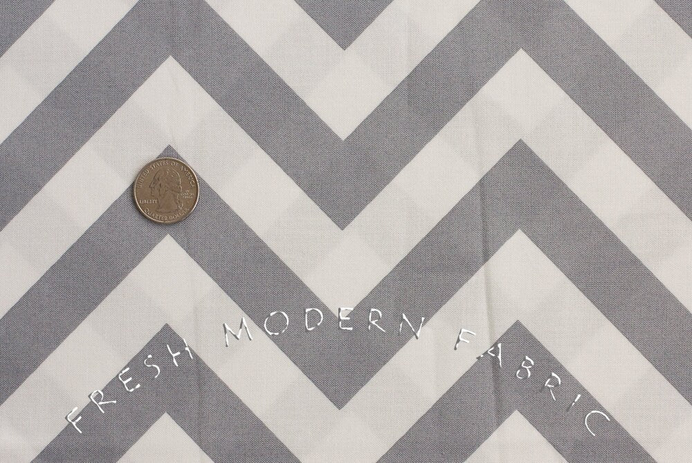 Half Moon Modern Zig Zag in Steel, Moda Fabrics, 100% Cotton Fabric, 32349-21