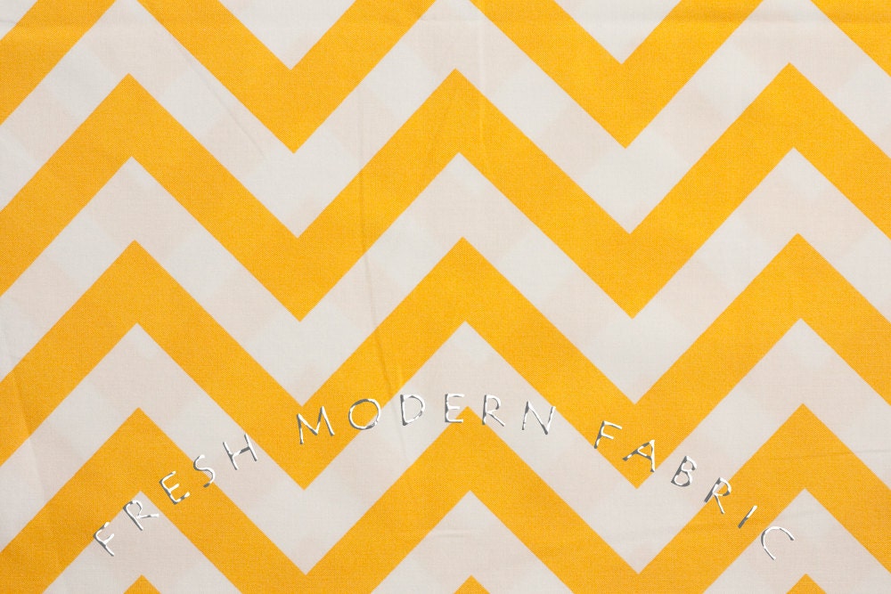 Half Moon Modern Zig Zag in Sunshine, Moda Fabrics, 100% Cotton Fabric, 32349-18