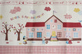 Schoolhouse Panel, Trefle, Kokka Fabrics, Japanese Import, Cotton and Linen Blend Fabric