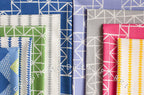 Quilt Blocks Stars in Spectrum Fuschia, Ellen Luckett Baker, Moda Fabrics, 100% Cotton Fabric