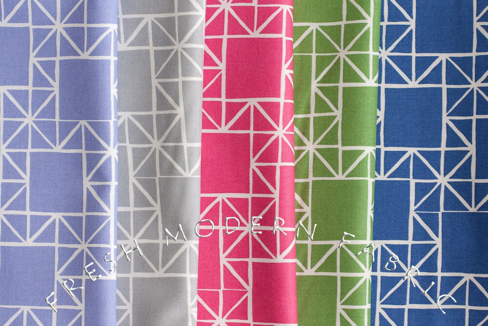 Quilt Blocks Stars in Spectrum Fuschia, Ellen Luckett Baker, Moda Fabrics, 100% Cotton Fabric