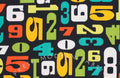 Modern Numbers in Citrus, Robin Zingone, Robert Kaufman Fabrics, 100% Cotton Fabric