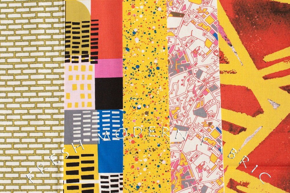 Center City Philadelphia Downtown, Jay McCarroll for FreeSpirit, 100% Cotton Fabric