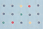 Grid Dots in Pacific, Kona Modern Quilts, by Cynthia Frenette for Robert Kaufman, 100% Cotton Fabric