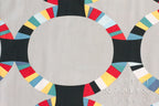 Oval Ring in Pacific, Kona Modern Quilts, by Cynthia Frenette for Robert Kaufman, 100% Cotton Fabric