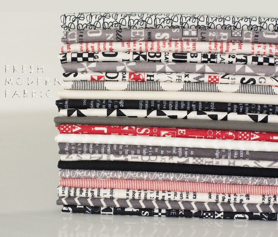 The Block in Cream and Mist, Mama Said Sew, Sweetwater, Moda Fabrics, 100% Cotton Fabric