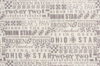 The Block in Cream and Mist, Mama Said Sew, Sweetwater, Moda Fabrics, 100% Cotton Fabric