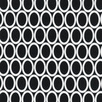 Remix Ovals in Black, Ann Kelle for Robert Kaufman Fabrics, 100% Cotton Fabric