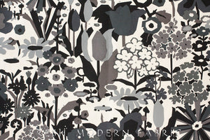 27 Inch End of Bolt Remnant Keely in Black and Tea, Home Decorator Weight Fabric, Alexander Henry, 100% Cotton Fabric